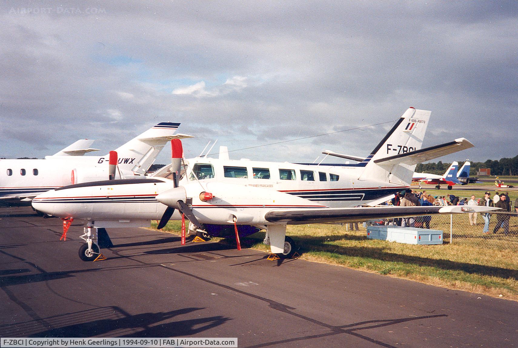 F-ZBCI, 1994 Reims F406 Vigilant C/N F406-0070, French Customs ; Farnborough Air Show 1994