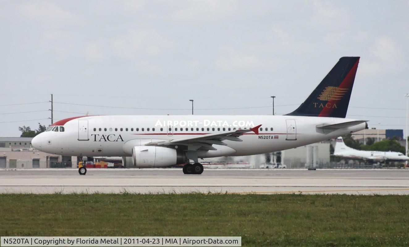 N520TA, 2007 Airbus A319-132 C/N 3248, Taca A319
