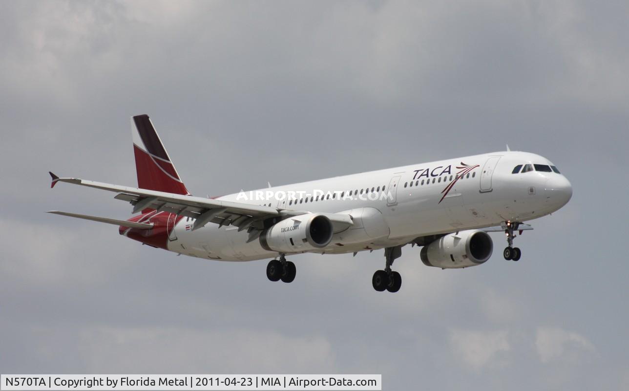 N570TA, Airbus A321-231 C/N 3869, Taca A321