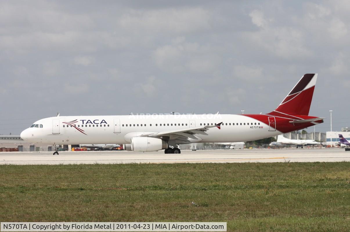 N570TA, Airbus A321-231 C/N 3869, Taca A321