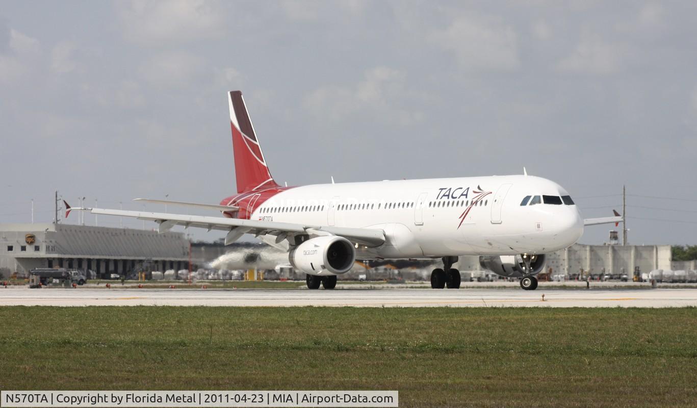 N570TA, Airbus A321-231 C/N 3869, Taca A321