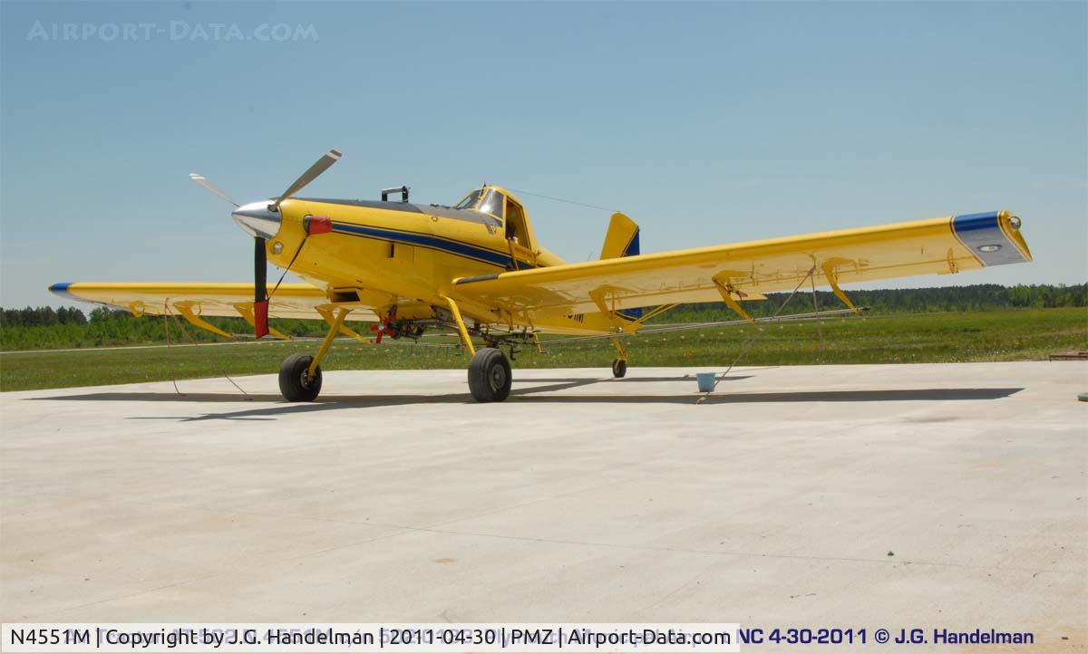 N4551M, 1991 Air Tractor Inc AT-502 C/N 502-0133, At Plymouth N.C.