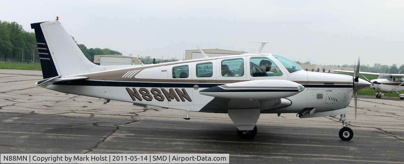 N88MN, 1975 Beech A36 Bonanza 36 C/N E-741, At Smith Field, Fort Wayne, IN