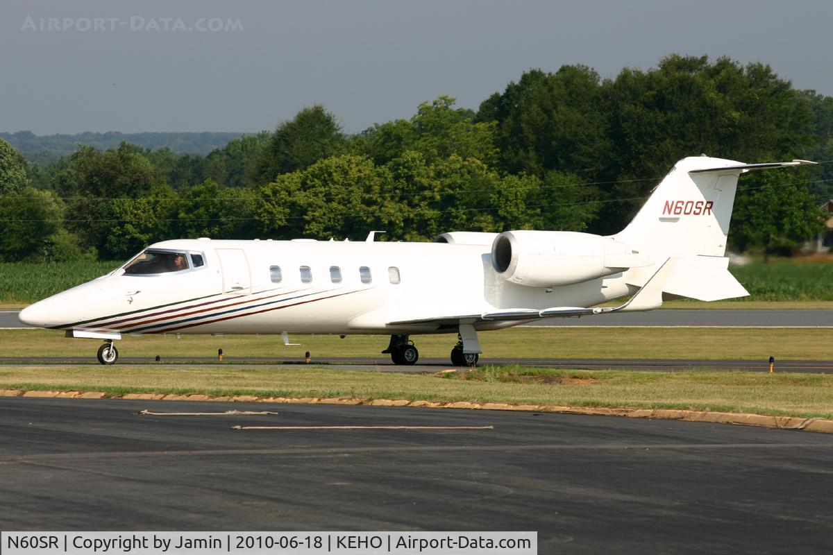 N60SR, 1993 Learjet Inc 60 C/N 023, Coming up the hill to the ramp.