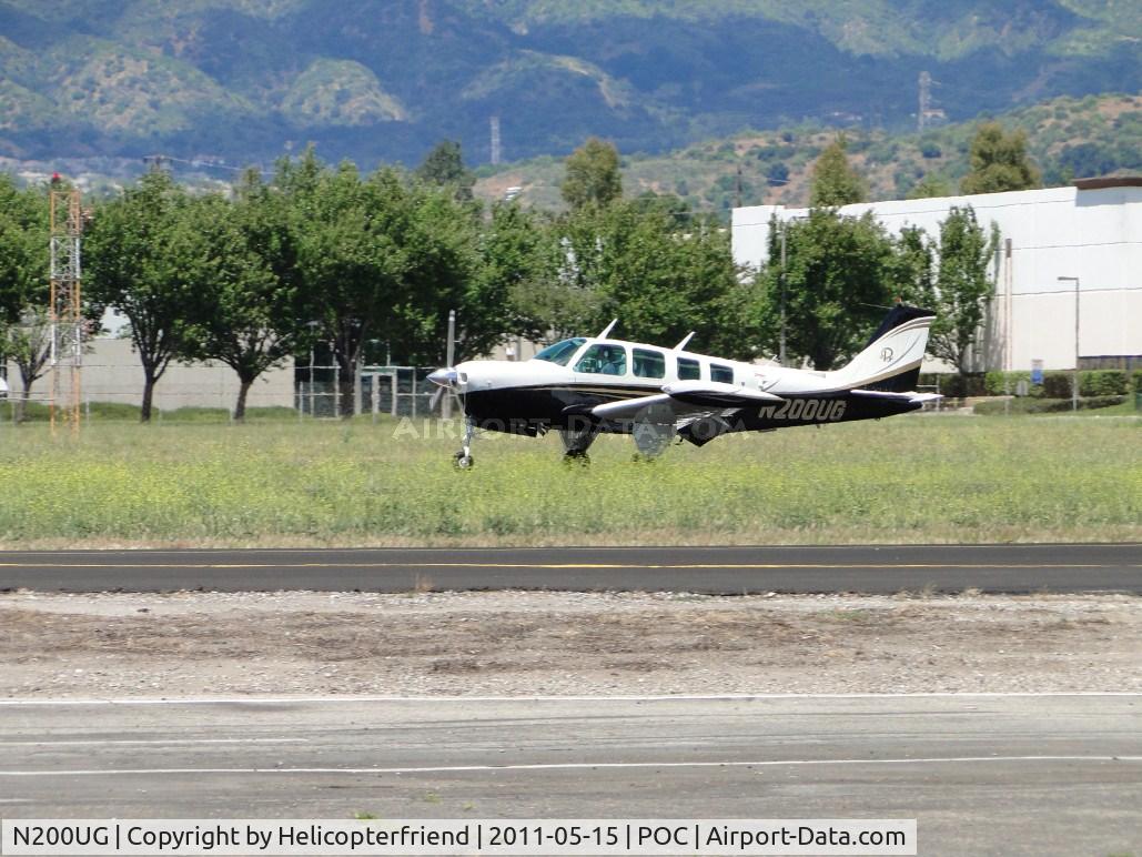 N200UG, 1978 Beech A36 Bonanza 36 C/N E-1225, Rolling out after landing on runway 26L