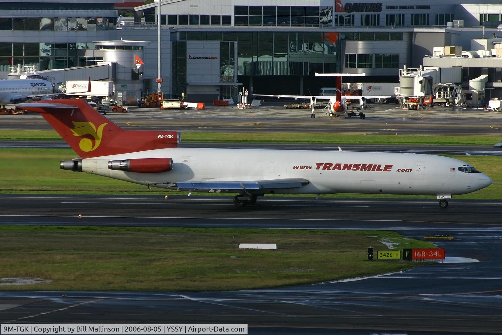 9M-TGK, 1977 Boeing 727-247F C/N 21392, departing on 16R
