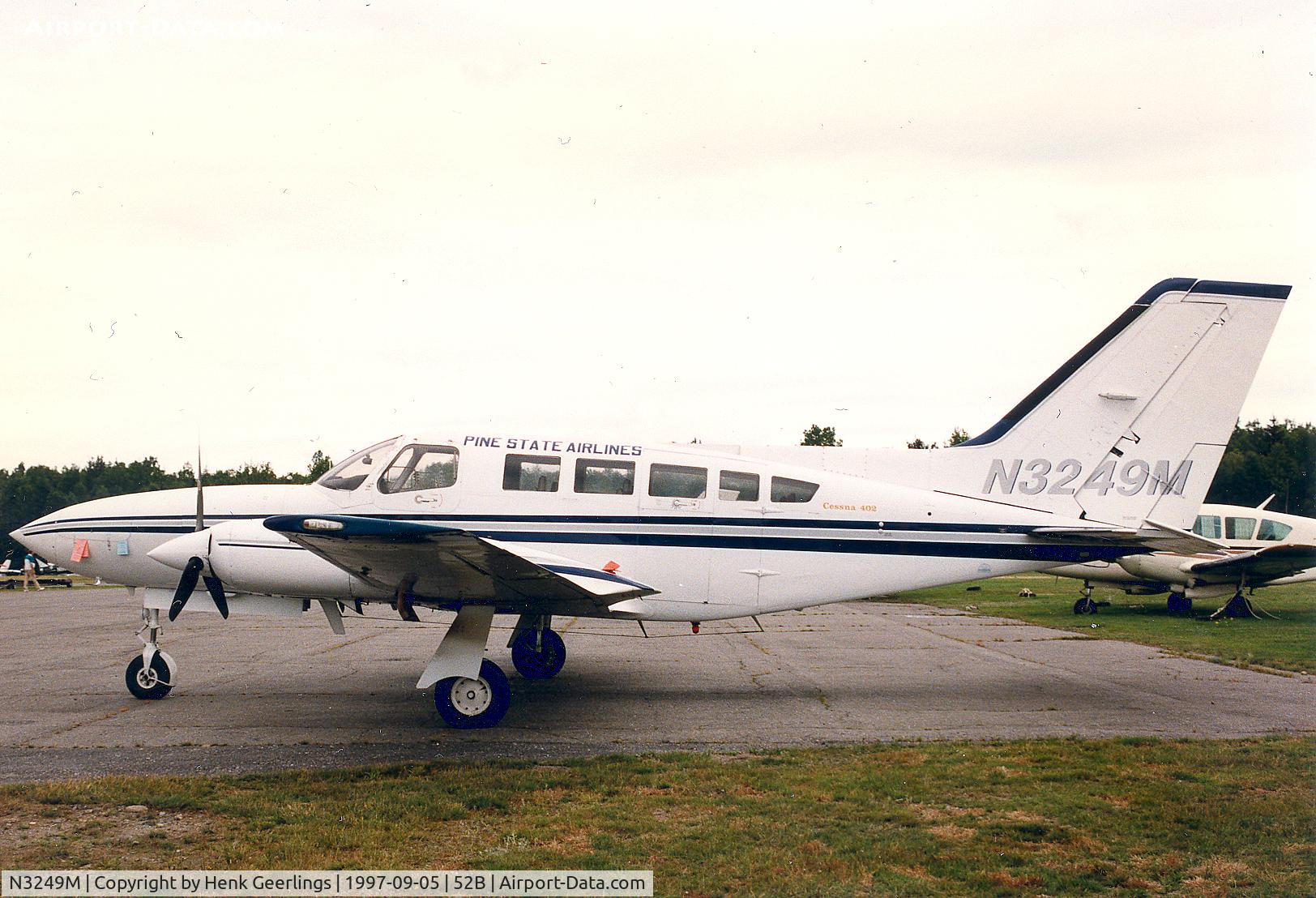 N3249M, Cessna 402C C/N 402C0296, Pine State Airlines