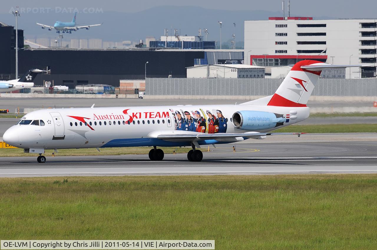 OE-LVM, 1991 Fokker F100 (F-28-0100) C/N 11361, Austrian arrows