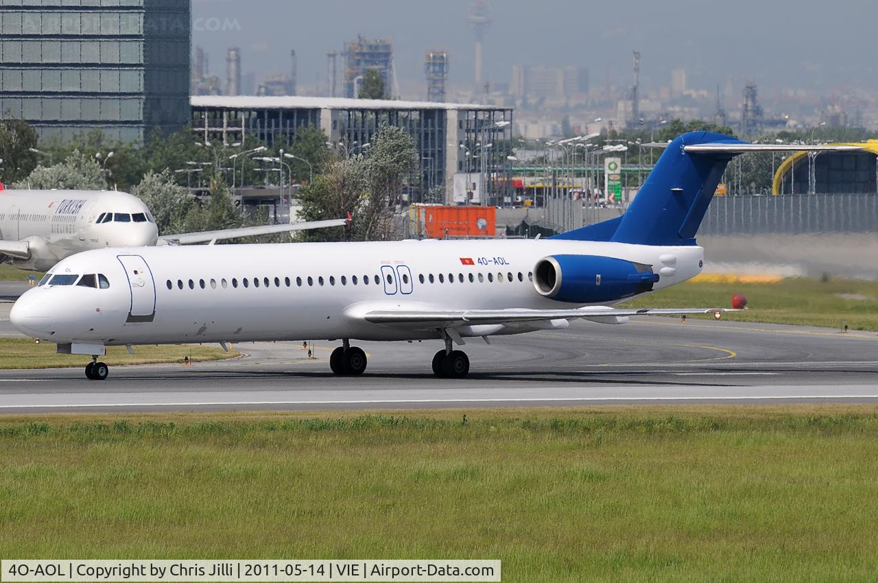4O-AOL, 1989 Fokker 100 (F-28-0100) C/N 11268, Montenegro Airlines