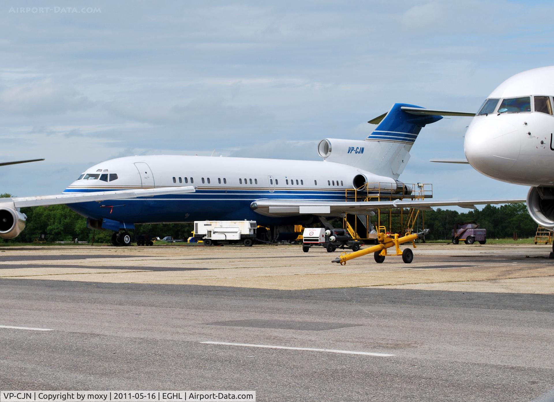 VP-CJN, 1970 Boeing 727-76 C/N 20371, Starling Aviation Boeing 727-76 at Lasham
