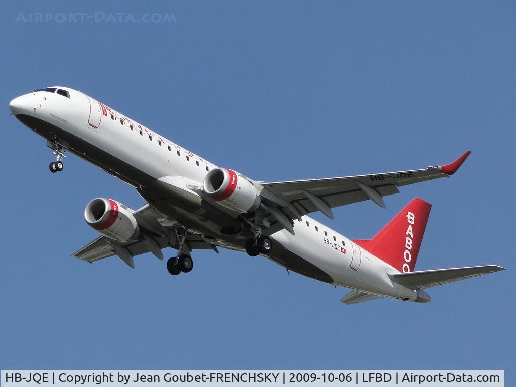 HB-JQE, 2008 Embraer 190LR (ERJ-190-100LR) C/N 19000163, BABOO landing 23