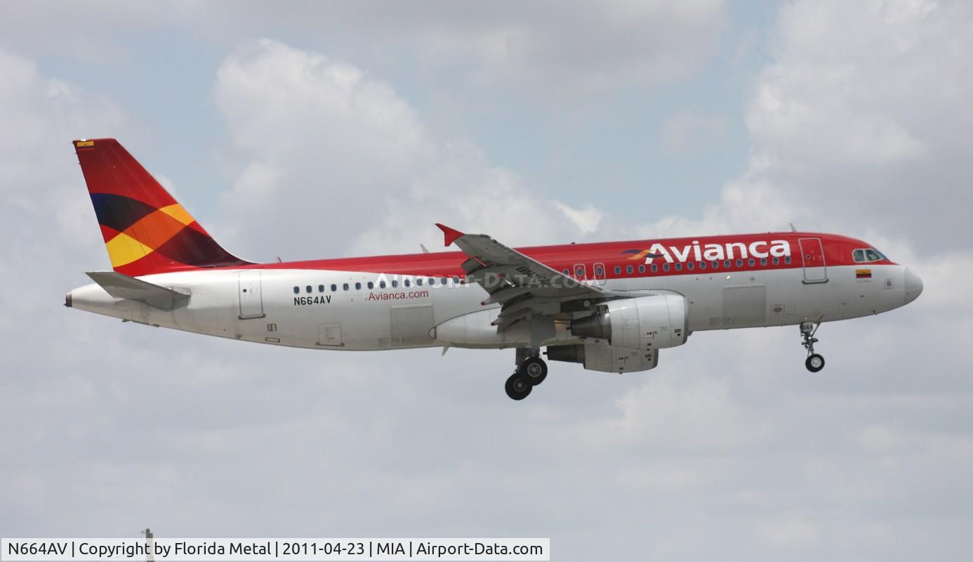 N664AV, 2008 Airbus A320-214 C/N 3664, Avianca A320