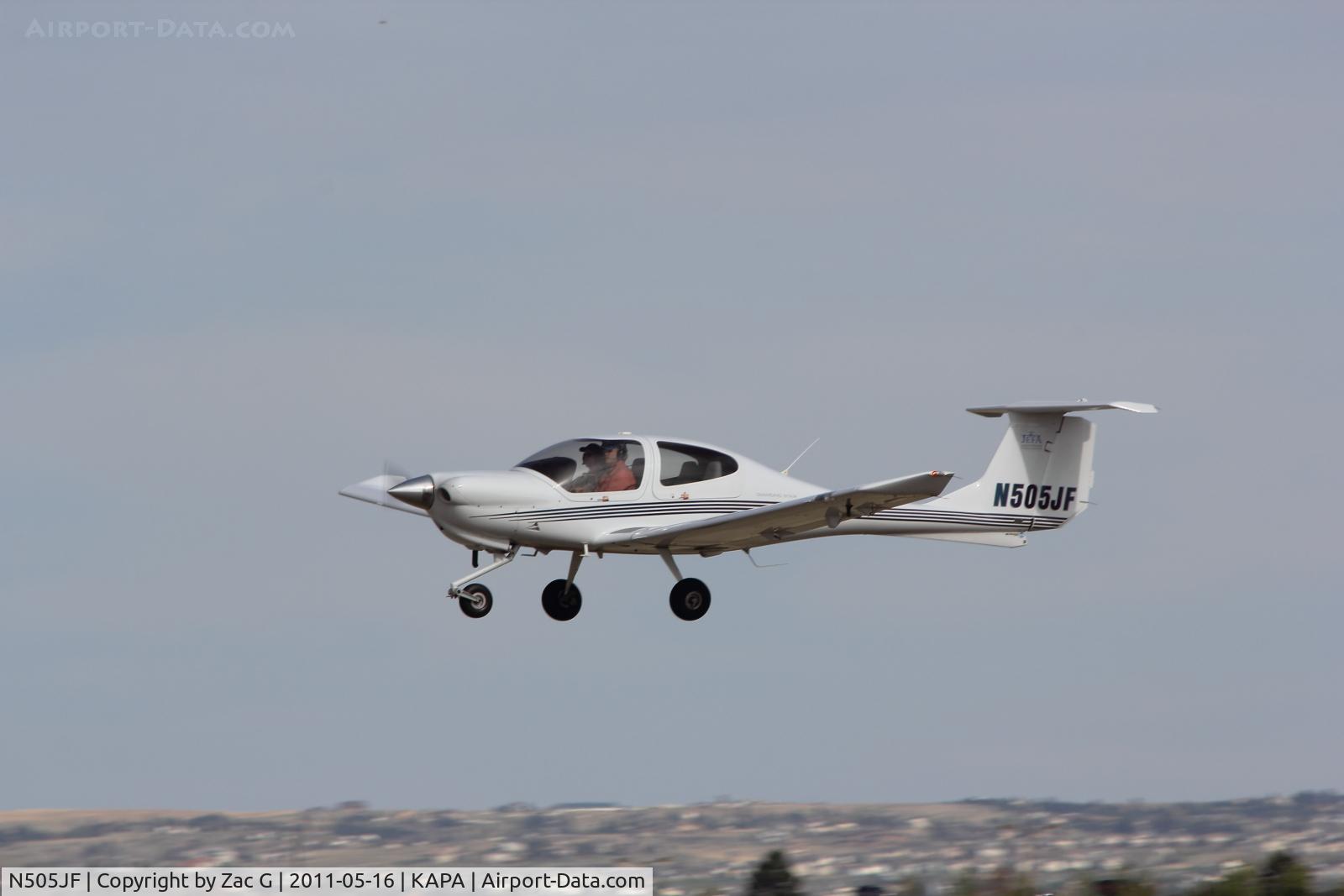 N505JF, 2005 Diamond DA-40 Diamond Star C/N 40.520, Almost over 35L.