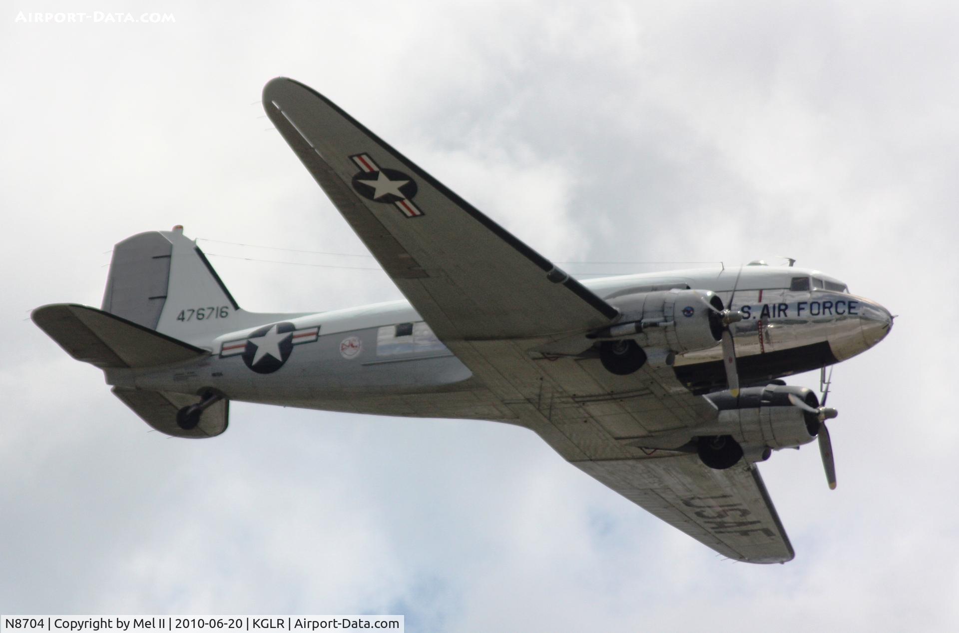 N8704, 1944 Douglas DC3C-S4C4G (TC-47B-30-DK) C/N 33048, 2010 Wings Over Gaylord Air Show