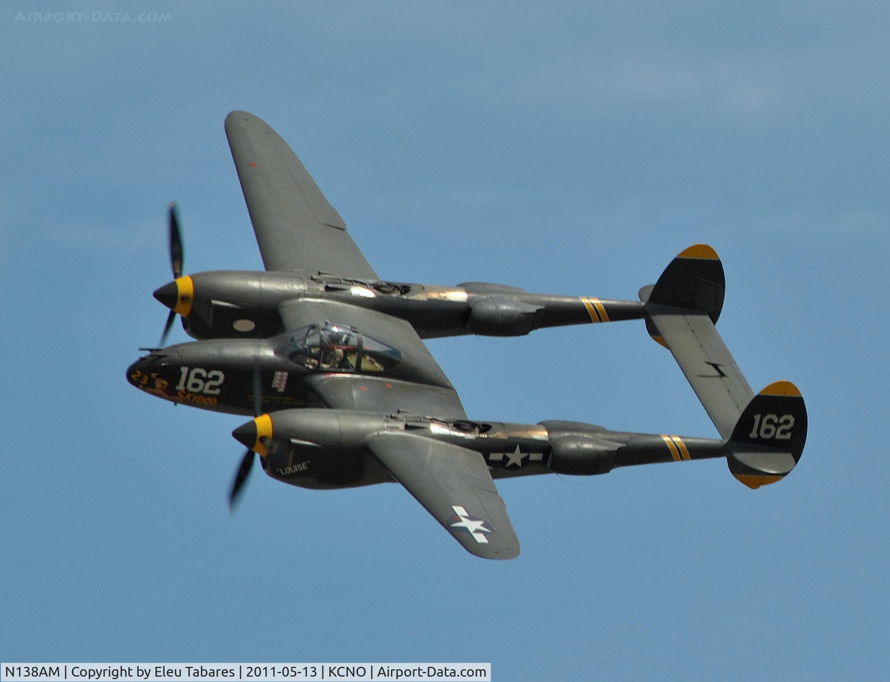 N138AM, 1943 Lockheed P-38J Lightning C/N 44-23314, Taken at Chino Airport in Chino, California.