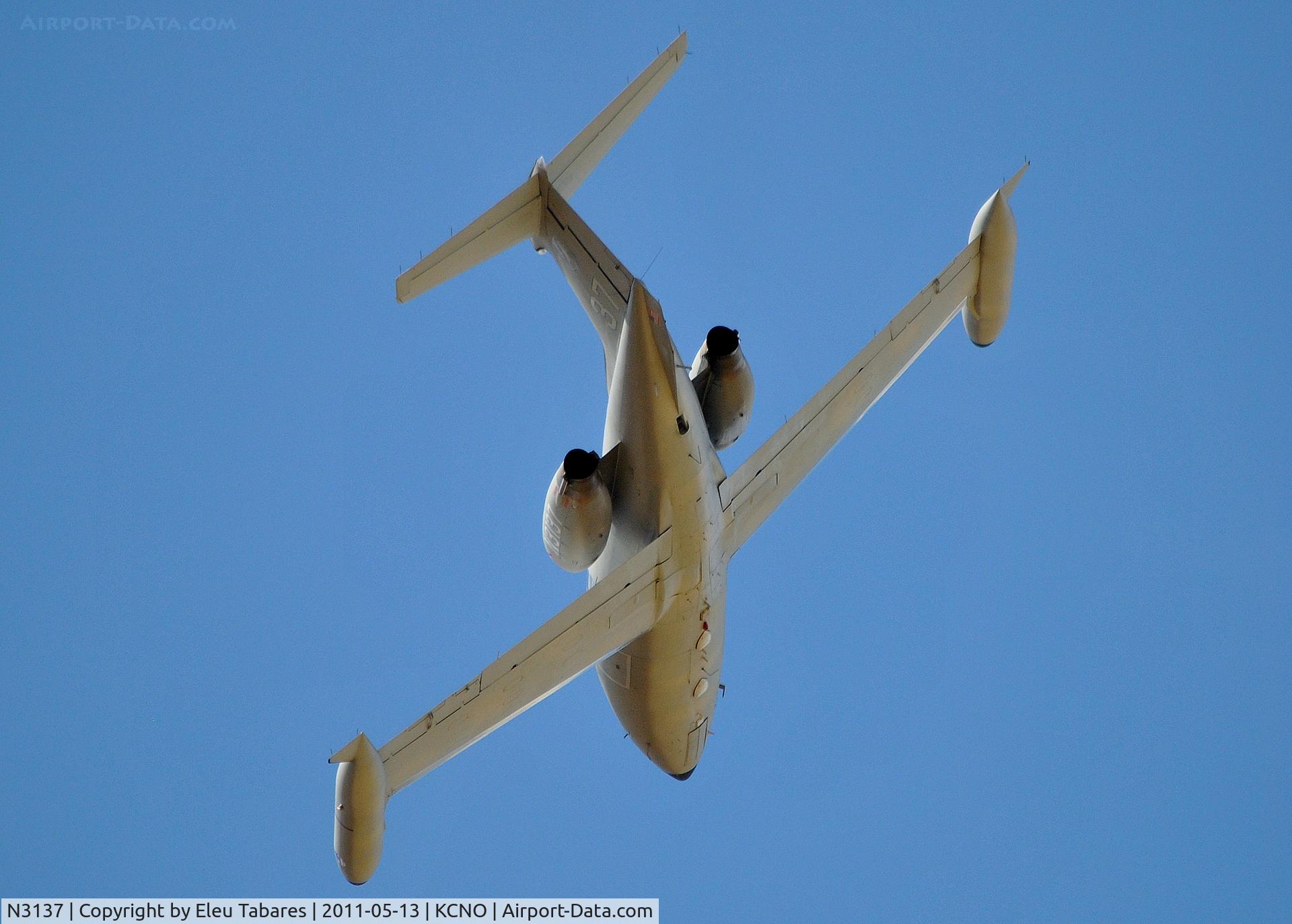 N3137, 1966 Learjet 24 C/N 123, Taken at Chino Airport in Chino, California.