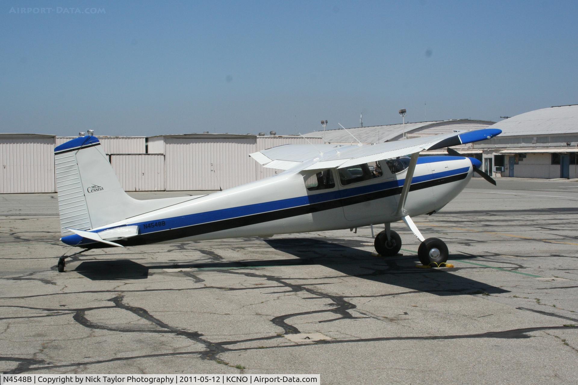 N4548B, 1955 Cessna 180 C/N 31447, Parked at Chino
