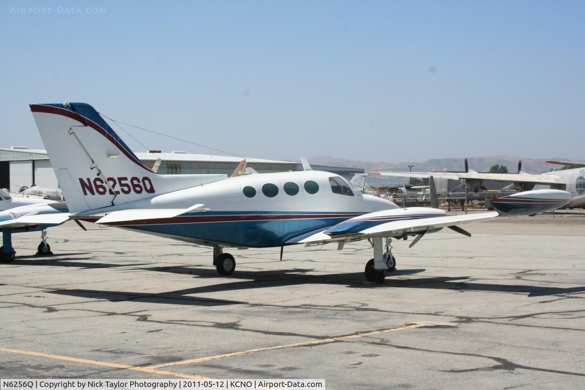 N6256Q, 1969 Cessna 401A C/N 401A0056, Cessna 401A on the ramp at Chino