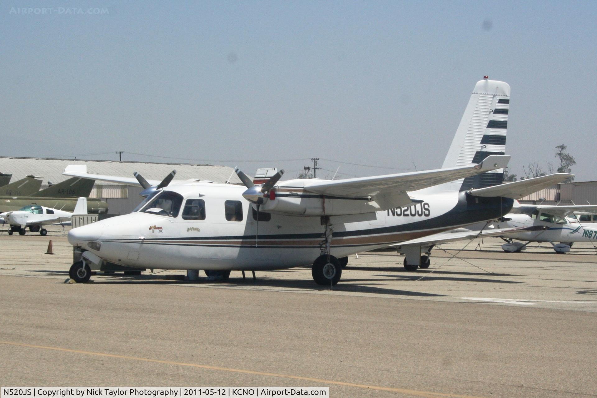N520JS, 1961 Aero Commander 500-A C/N 500A-1130-60, Parked at Chino