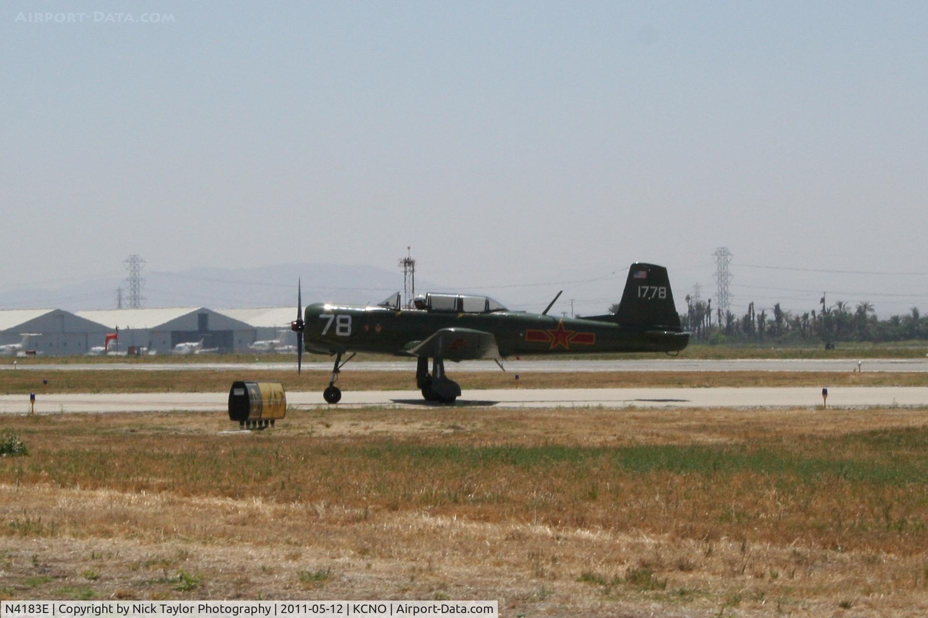 N4183E, 1966 Nanchang CJ-6A C/N 1832039, Taxiing to the display area for the show.