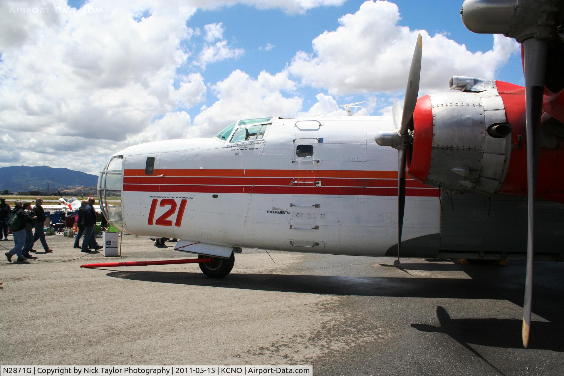 N2871G, Consolidated Vultee P4Y-2 Privateer C/N 66302, On display at the 2011 Chino Air Show