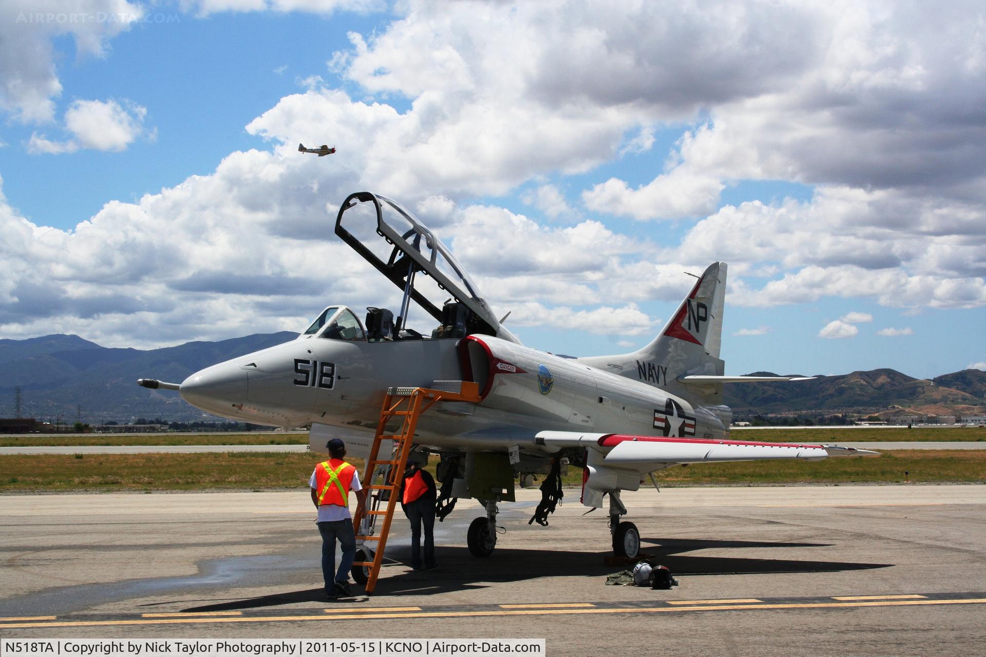 N518TA, 2010 Douglas TA-4J Skyhawk C/N 14291, On display at the 2011 Chino Air Show