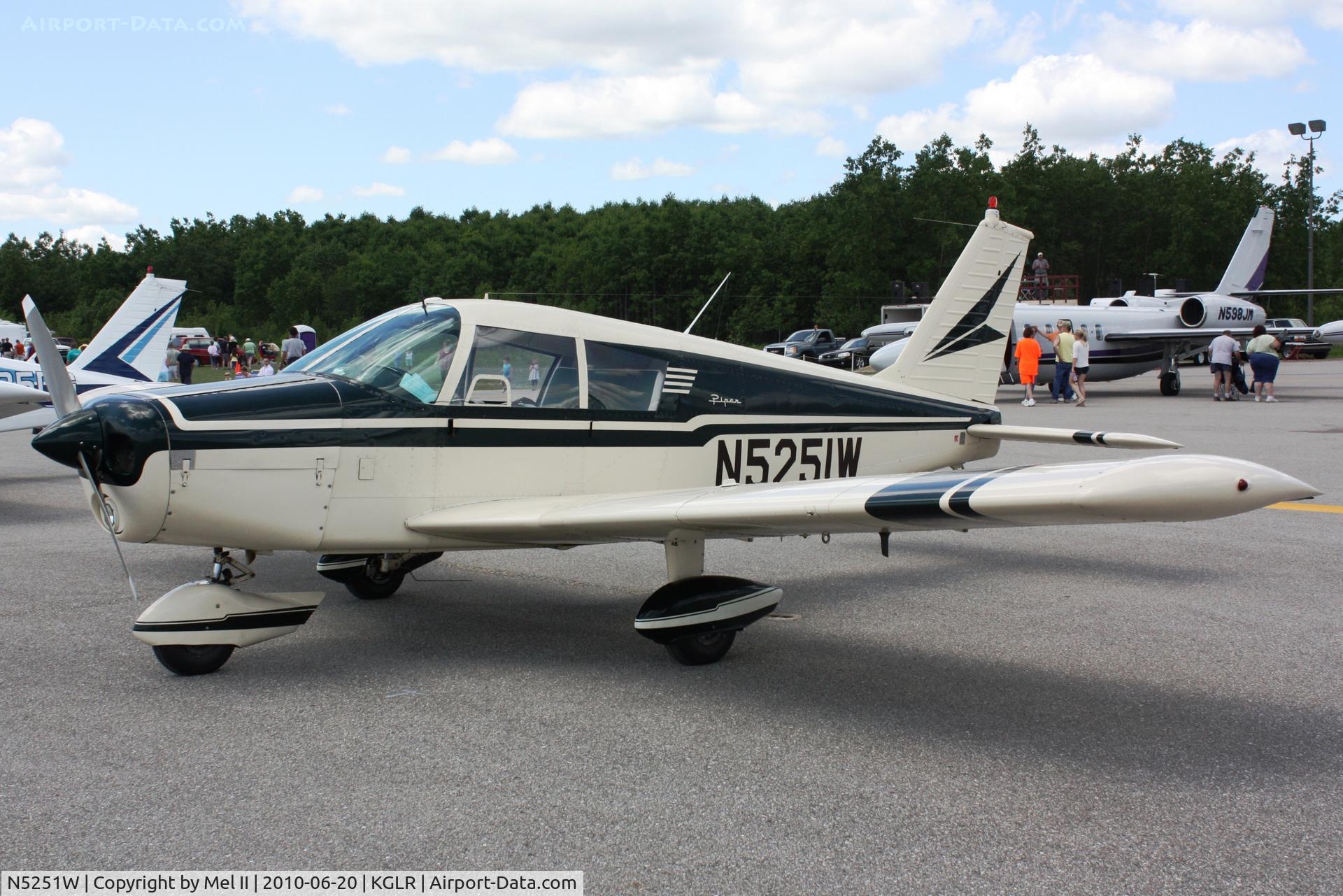 N5251W, 1962 Piper PA-28 C/N 28-293, 2010 Wings Over Gaylord Air Show