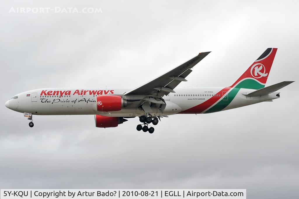 5Y-KQU, 2004 Boeing 777-2U8/ER C/N 33681, Kenya Airways