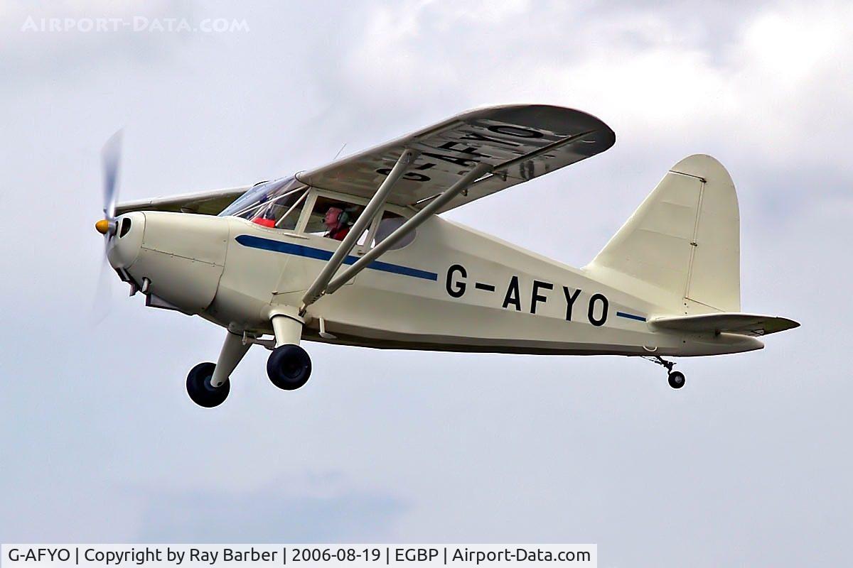 G-AFYO, 1939 Stinson HW-75 C/N 7039, Stinson HW-75 [7039] Kemble~G 19/08/2006