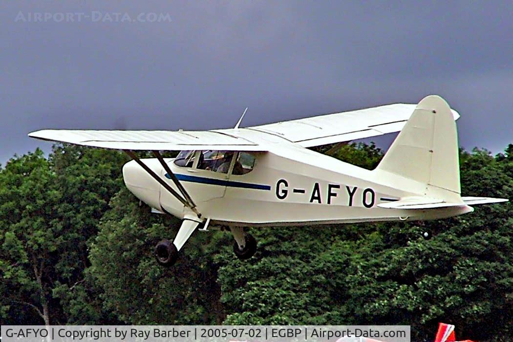 G-AFYO, 1939 Stinson HW-75 C/N 7039, Stinson HW-75 [7039] Kemble~G 02/07/2005
