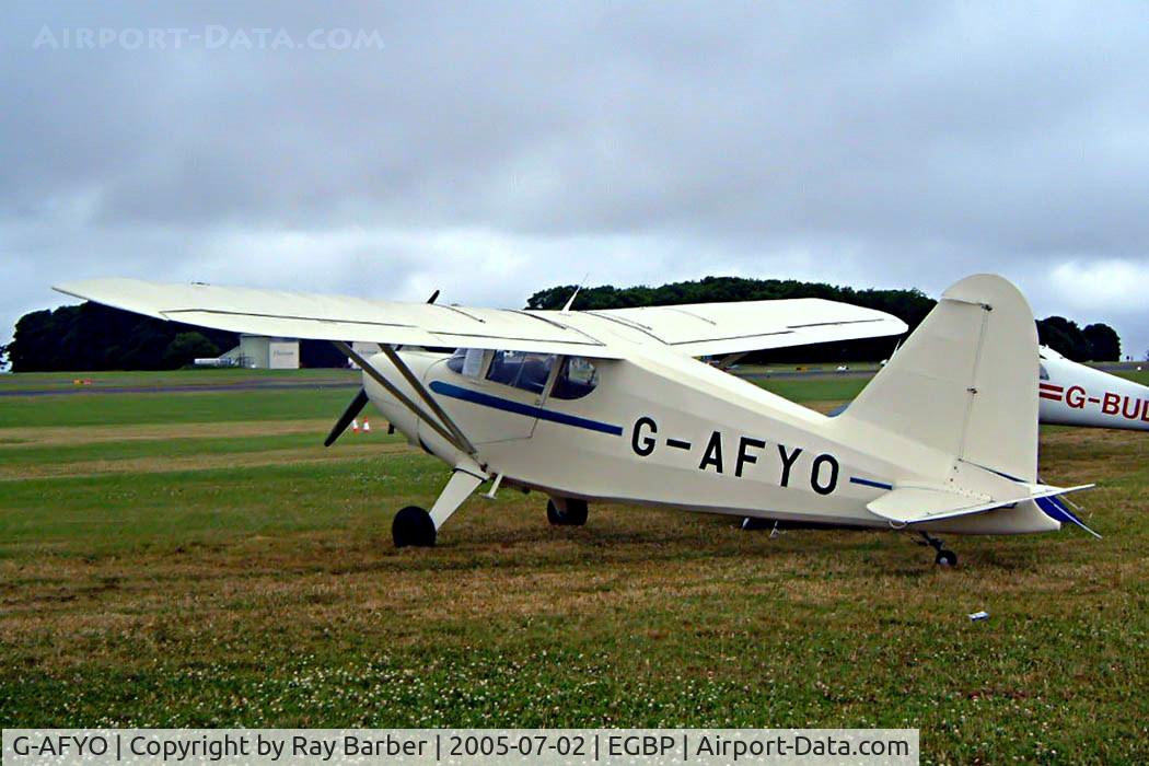G-AFYO, 1939 Stinson HW-75 C/N 7039, Stinson HW-75 [7039] Kemble~G 02/07/2005