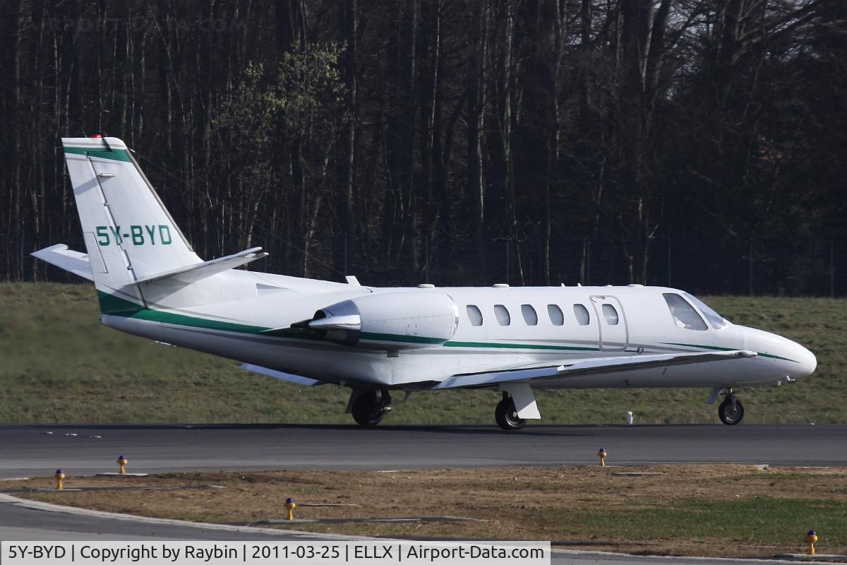 5Y-BYD, 2000 Cessna 550 Citation Bravo C/N 550-0932, African bizjets...one of the most exotic things at LUX