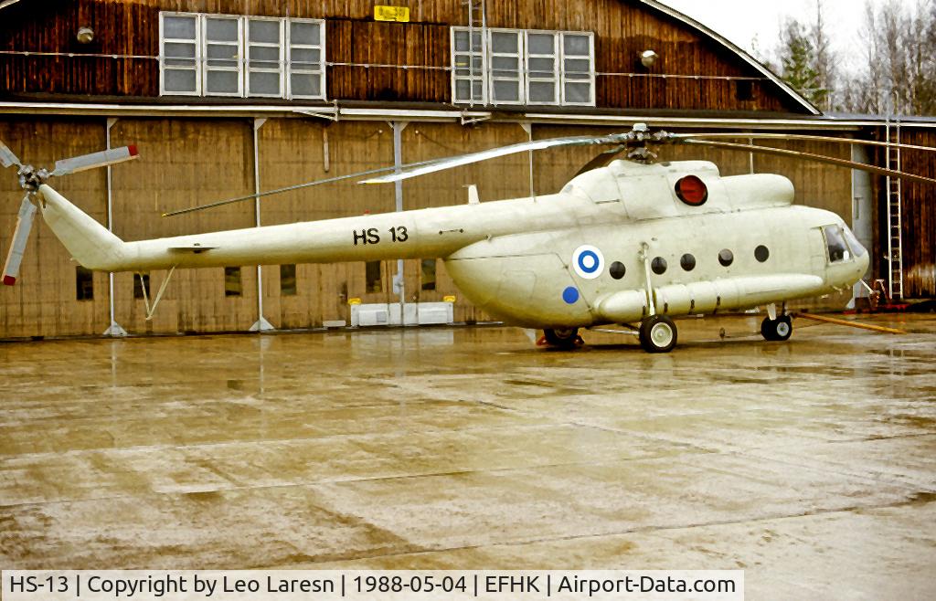 HS-13, 1982 Mil Mi-8T Hip C/N 13309, HEL 4.5.1988