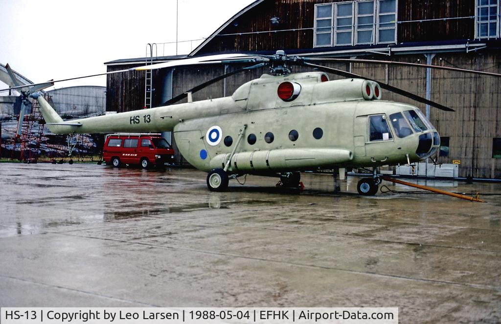 HS-13, 1982 Mil Mi-8T Hip C/N 13309, Helsinki 4.5.1988