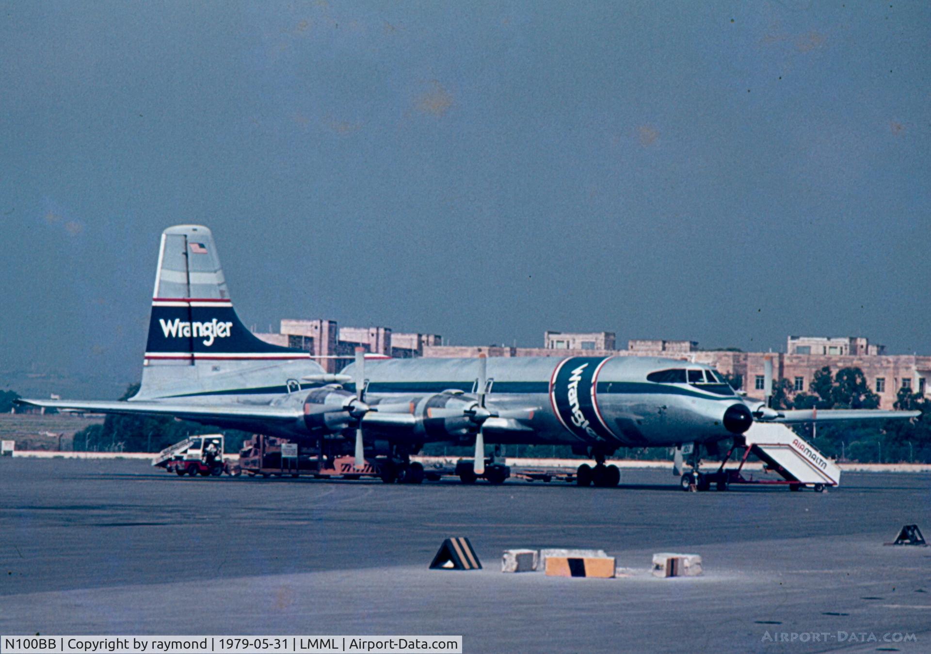 N100BB, 1961 Canadair CL-44D4-6 C/N 29, CL44 N100BB Wrangler International