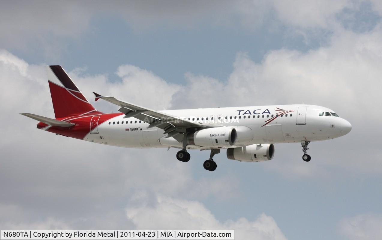 N680TA, 2008 Airbus A320-233 C/N 3538, Taca A320