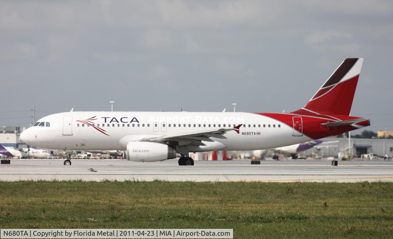 N680TA, 2008 Airbus A320-233 C/N 3538, Taca A320