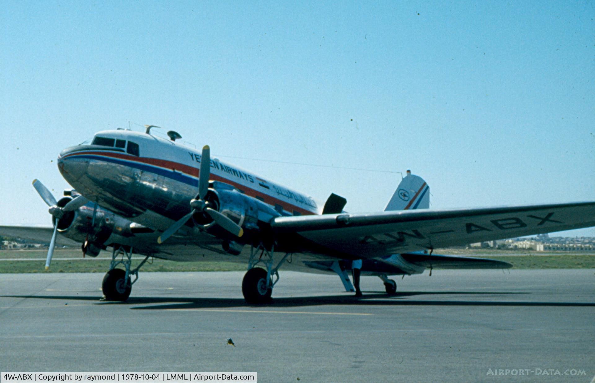 4W-ABX, Douglas DC-3 (C-47A-25-DK) C/N 13335, DC3 4X-ABX Yemen Airways