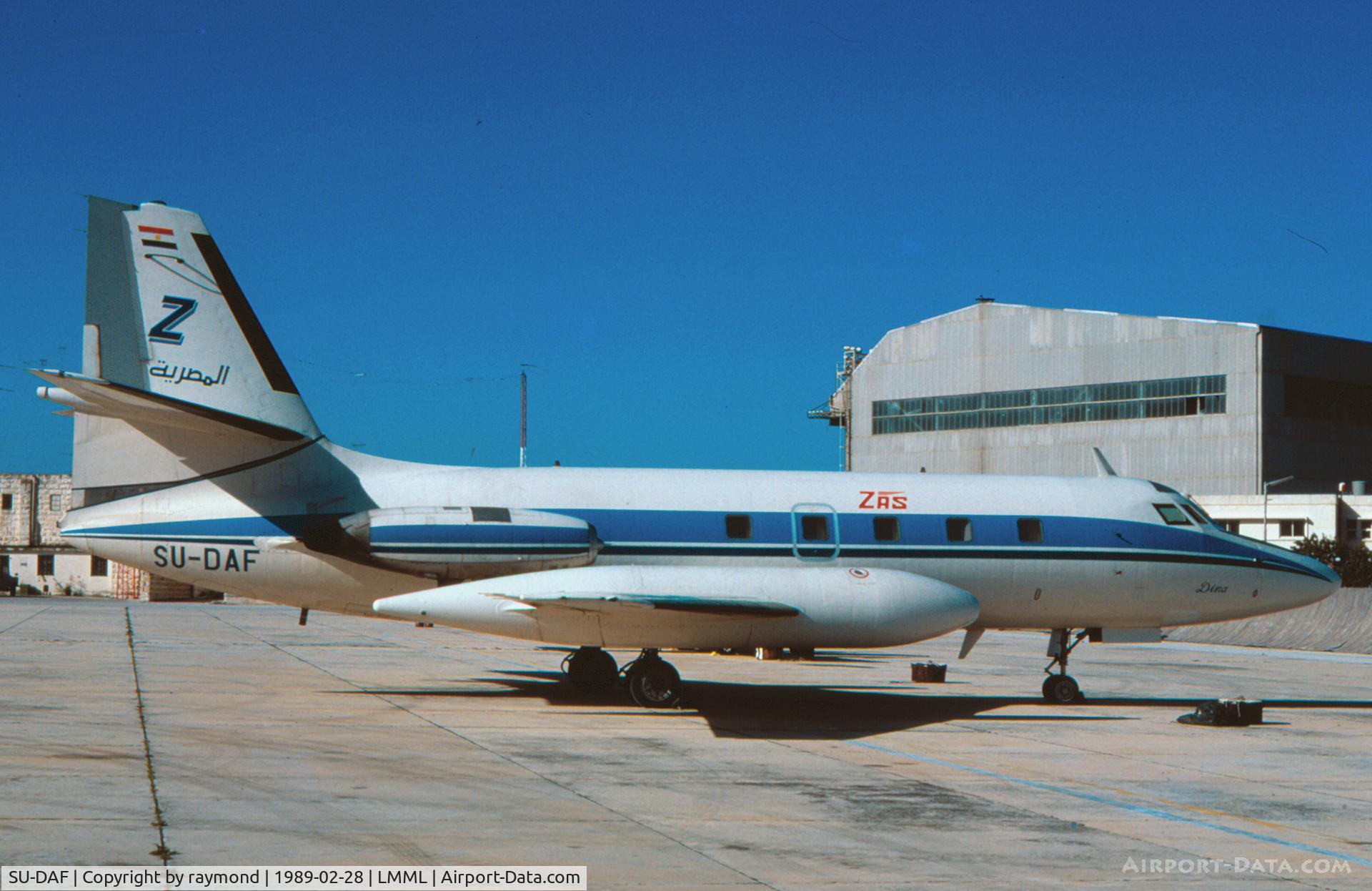 SU-DAF, 1961 Lockheed L-1329 JetStar 6 C/N 5025, Jetstar SU-DAF Zas