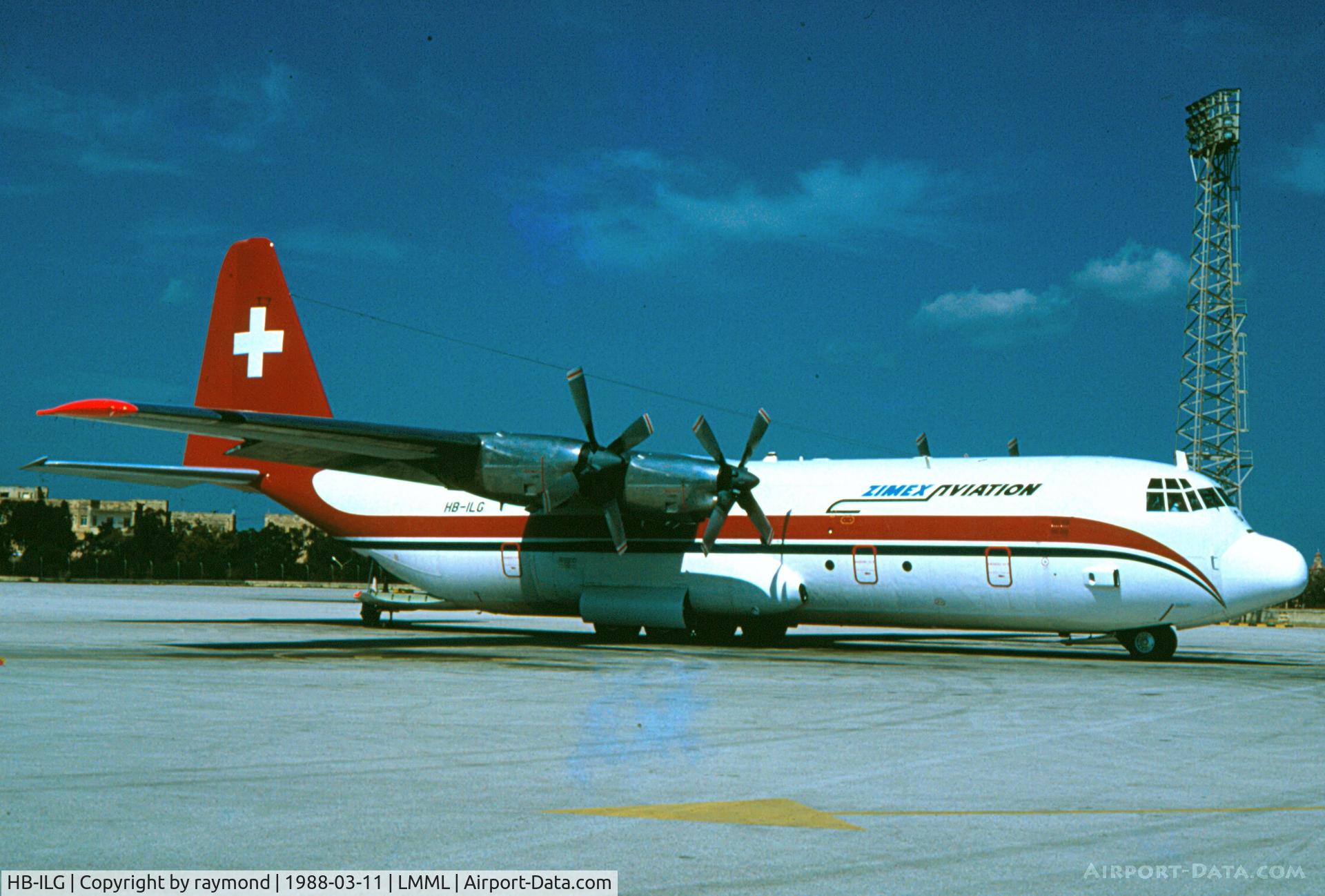 HB-ILG, 1976 Lockheed L-100-30 Hercules (L-382G) C/N 382-4698, L382 Hercules HB-ILG Zimex Aviation