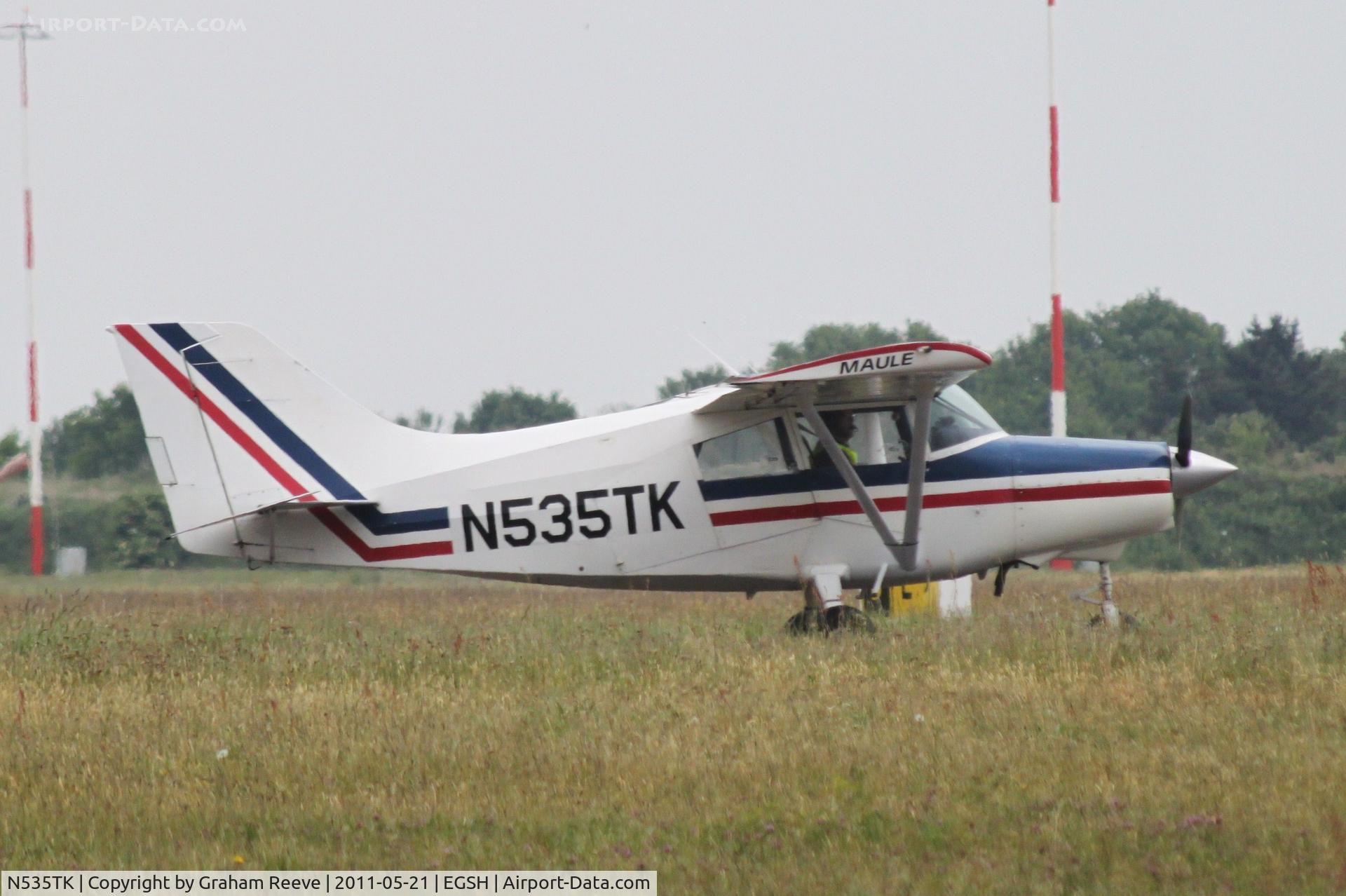 N535TK, 1991 Maule MXT-7-180 Star Rocket C/N 14025C, About to depart.