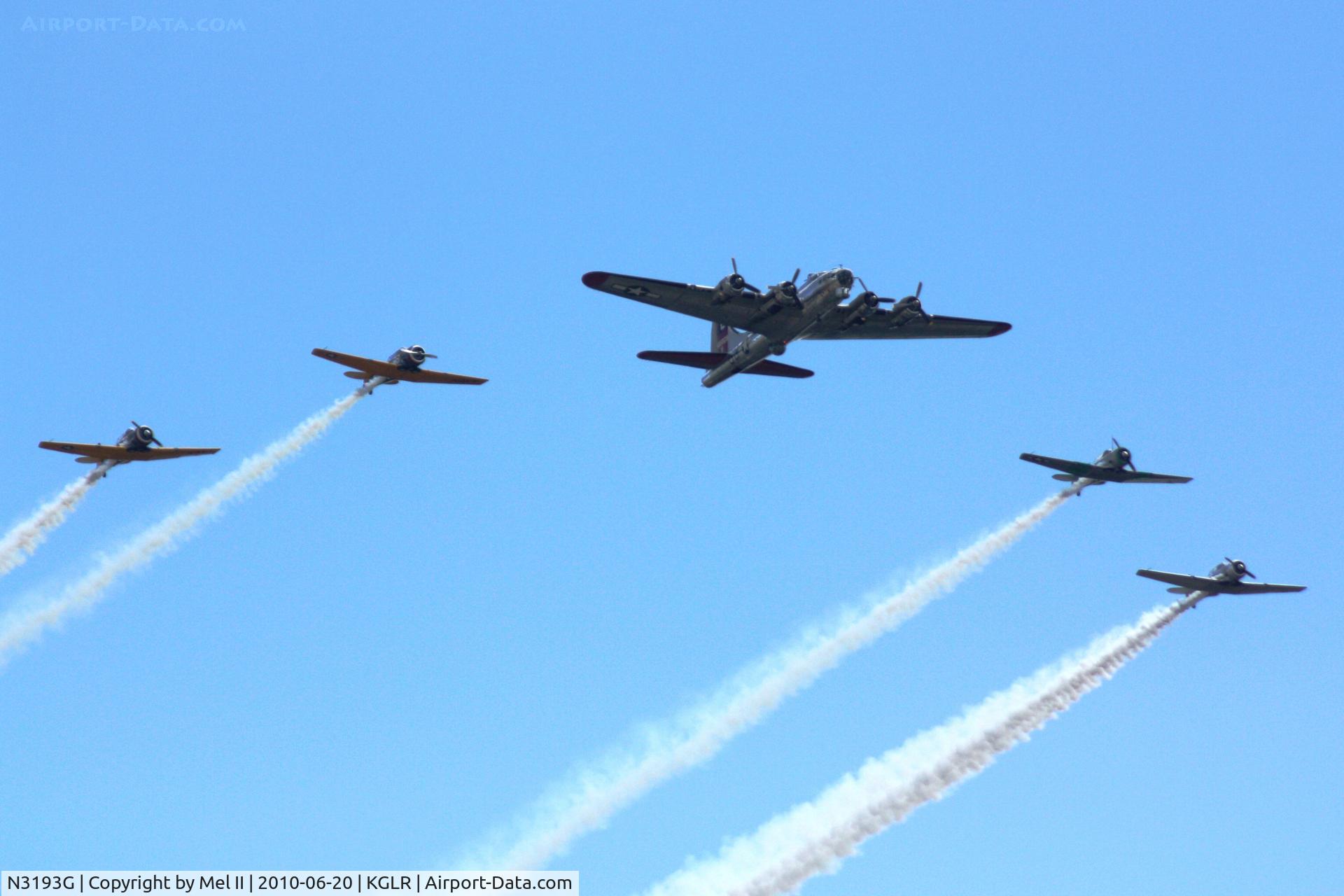 N3193G, 1944 Boeing B-17G Flying Fortress C/N 77255, Yankee Lady & The Scream'n Rebels at the 2010 Wings Over Gaylord Air Show.