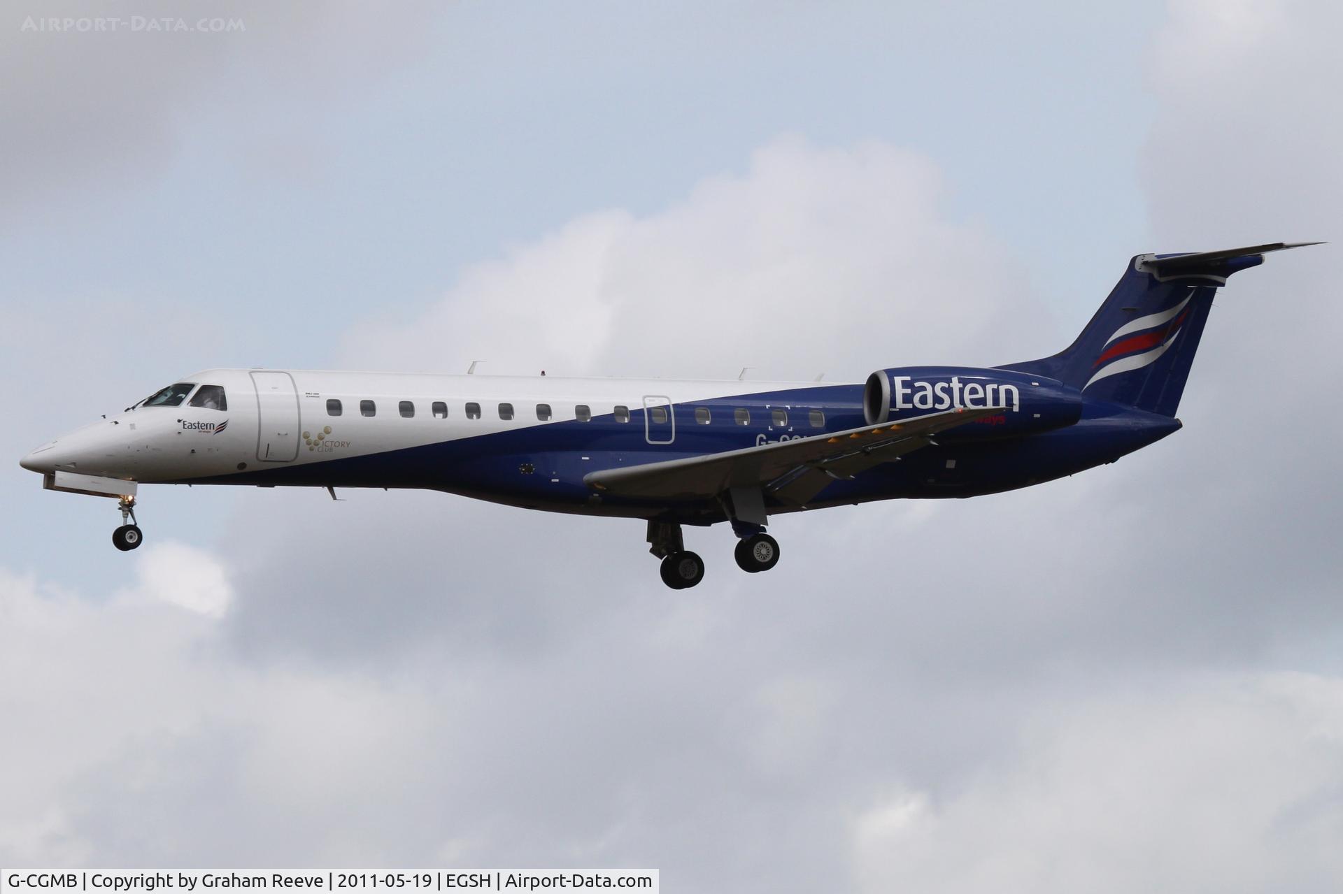 G-CGMB, 2000 Embraer ERJ-135ER (EMB-135ER) C/N 145189, Note, new logo by the door.