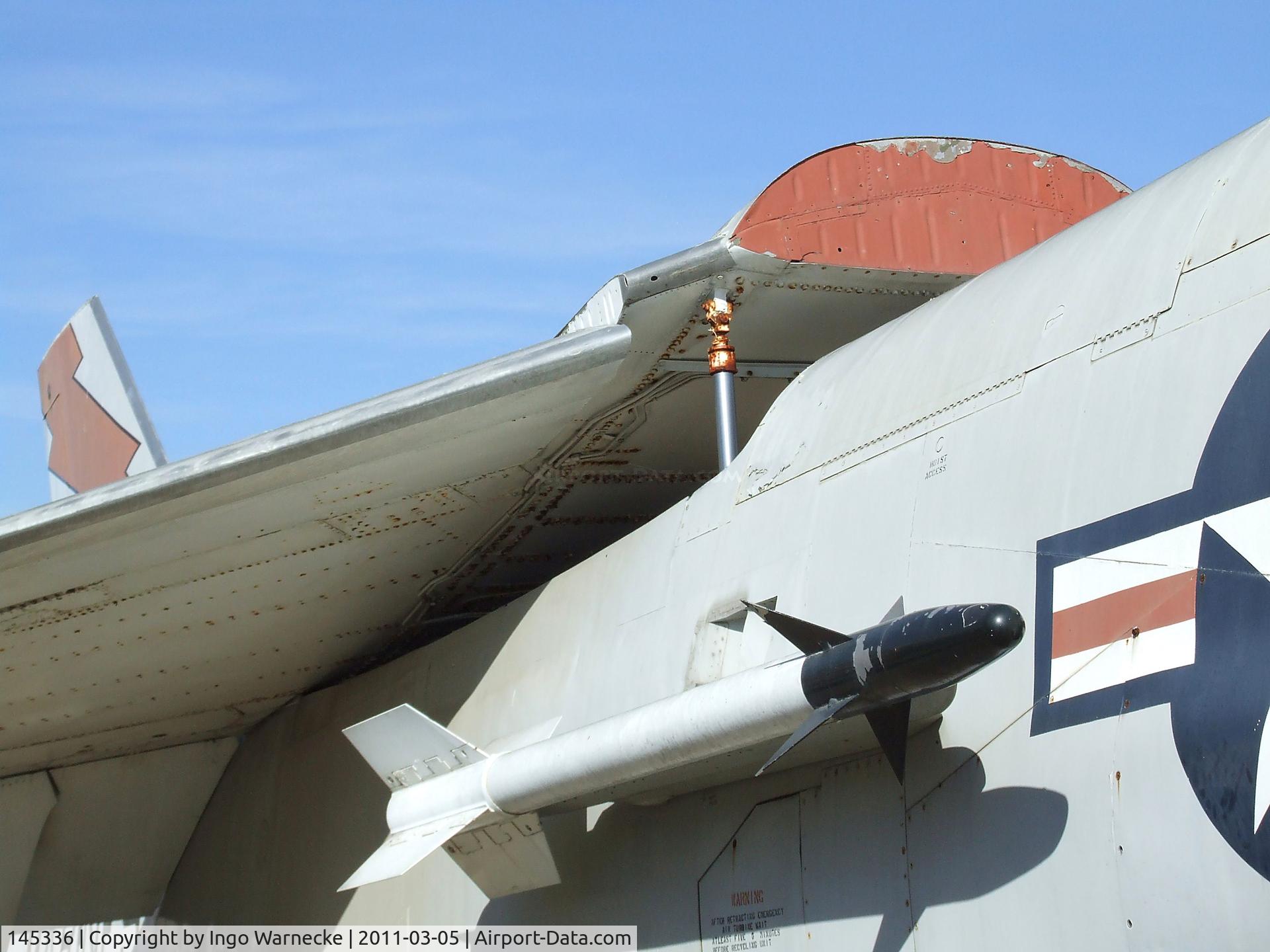 145336, Vought TF-8A Crusader C/N 260, Vought F-8A (F8U-1) Crusader at the Planes of Fame Air Museum, Chino CA