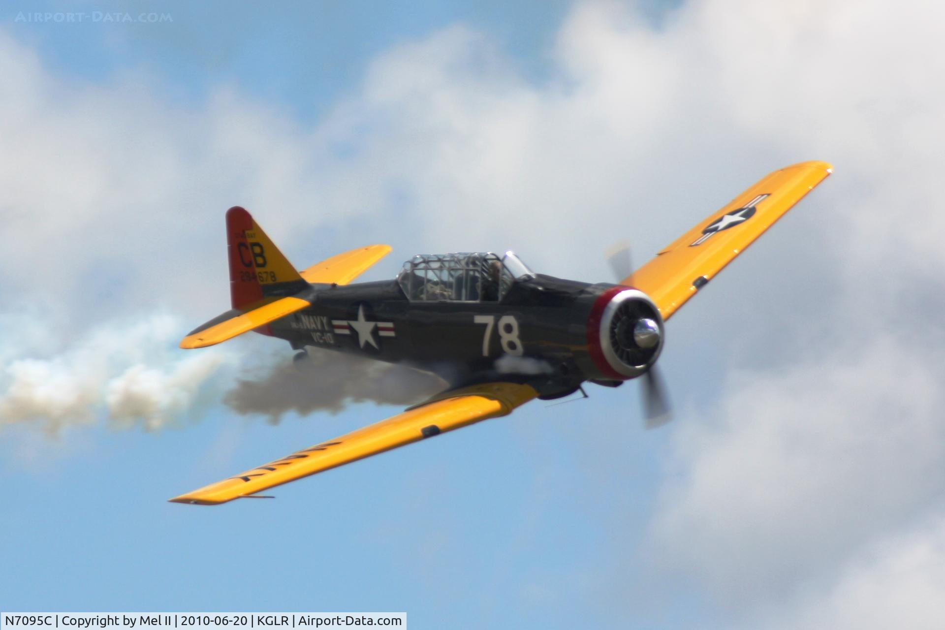 N7095C, North American AT-6D Texan C/N 42-84678, 2010 Wings Over Gaylord Air Show