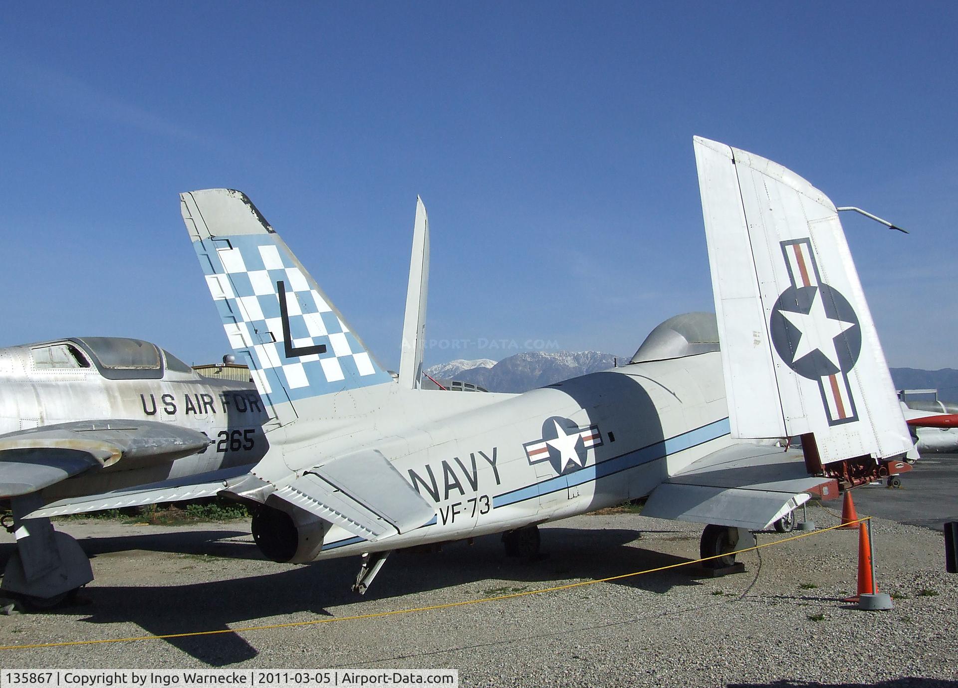 135867, North American FJ-3 Fury C/N 194-94, North American FJ-3 (F-1C) Fury at the Planes of Fame Air Museum, Chino CA