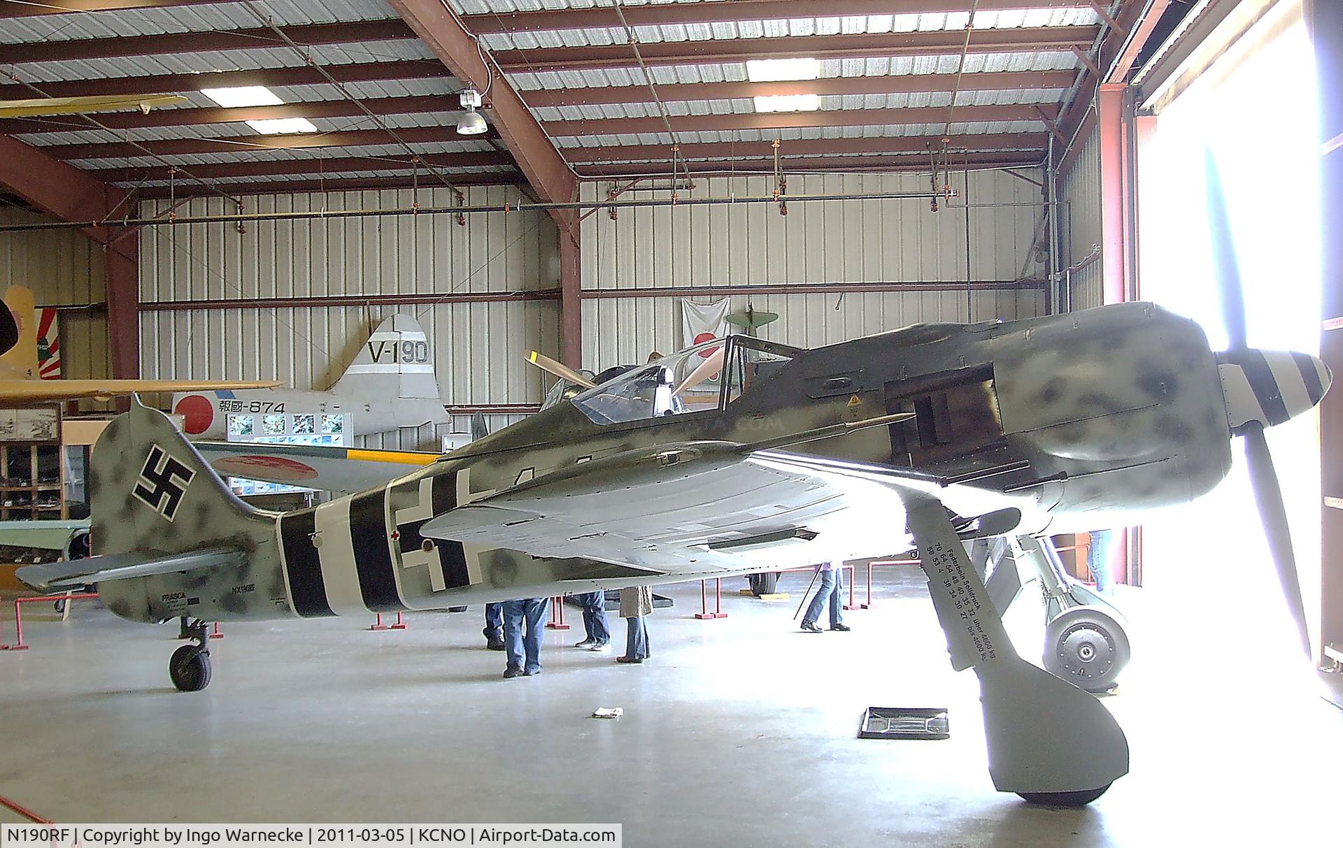 N190RF, Focke-Wulf Fw-190A-9 C/N 980 574, Focke-Wulf Fw 190A-9 at the Planes of Fame Air Museum, Chino CA