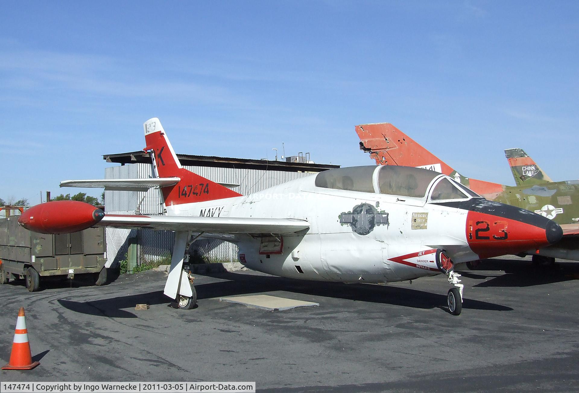 147474, North American T-2A Buckeye C/N 253-65, North American T-2A Buckeye at the Planes of Fame Air Museum, Chino CA
