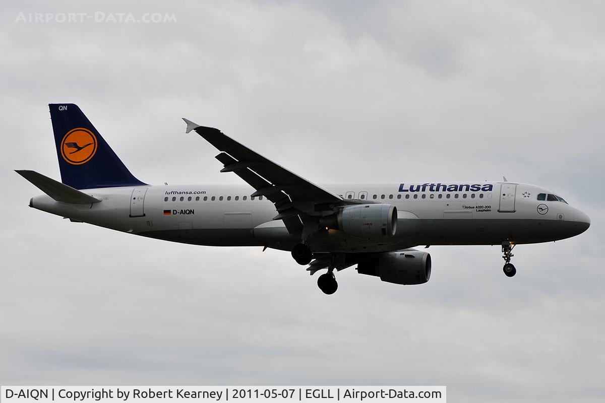 D-AIQN, 1991 Airbus A320-211 C/N 0269, On short finals for r/w 9L