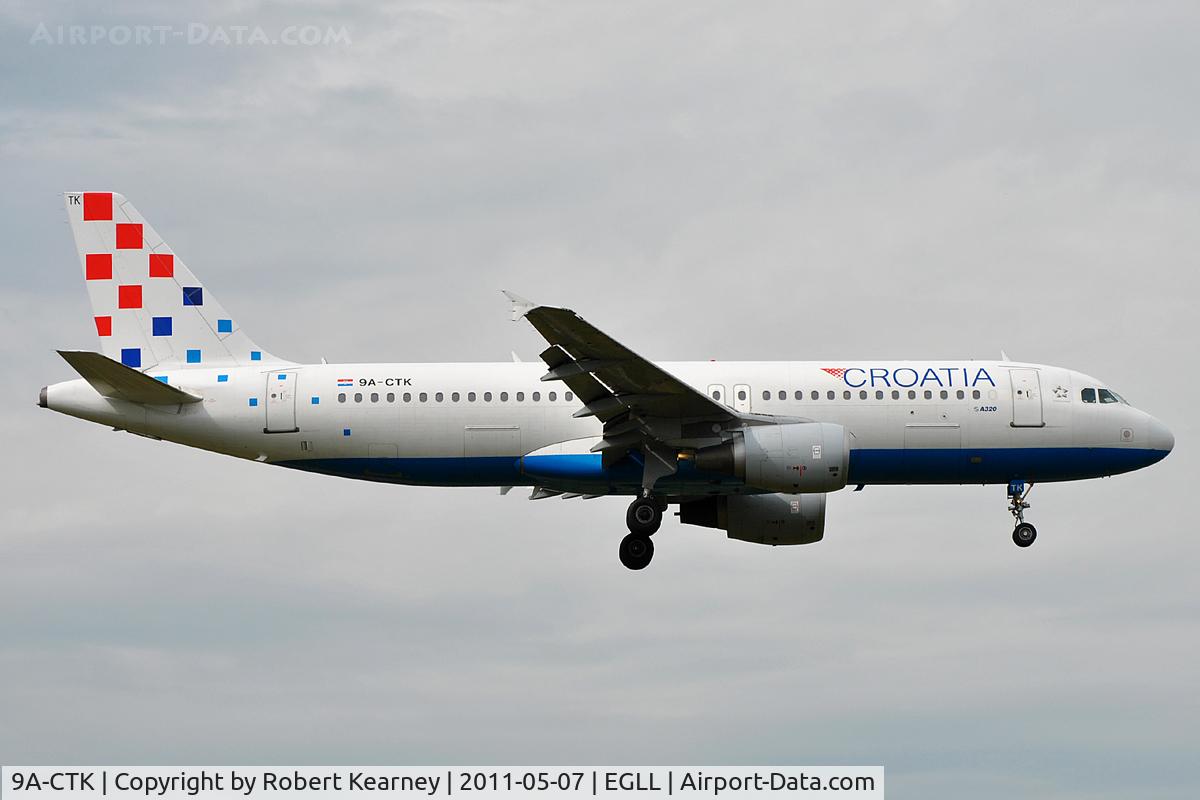 9A-CTK, 2000 Airbus A320-214 C/N 1237, On short finals for r/w 9L